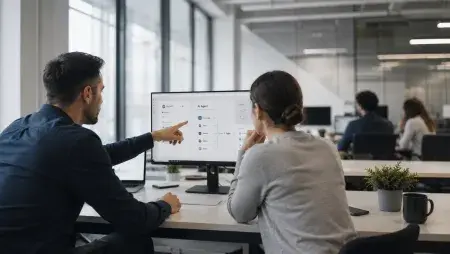 Esquema de un agente de IA ejecutando tareas de forma autónoma en sistemas empresariales